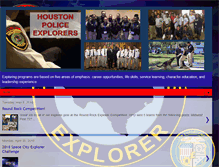 Tablet Screenshot of houstonpoliceexplorers.com